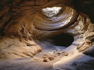 The Naturally Sculpted Arches and Hoodoos of a Desert, Formed by Wind Erosion