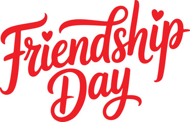 International Friendship Day Typography lettering Design