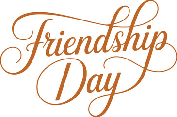 International Friendship Day Typography lettering Design