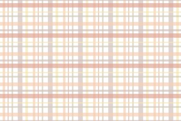ベージュのナチュラルなチェック柄 plaid pattern
