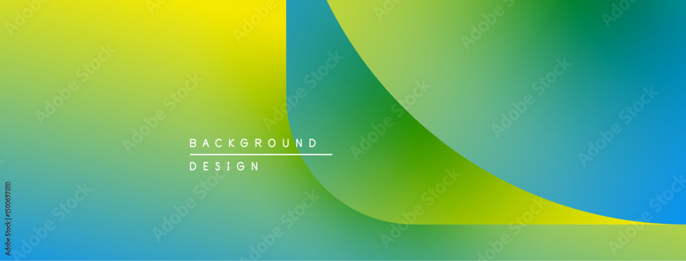 Poster Abstract gradient background. Vivid colors blend, creating smooth transitions. Modern design element for digital projects.