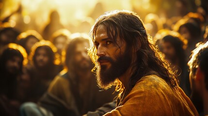 Jesus instructing disciples to prioritize God's kingdom above all else