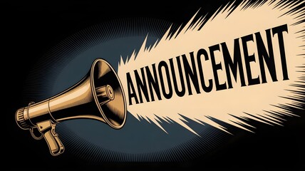 Vintage Megaphone &ndash; Retro Announcement or Public Alert