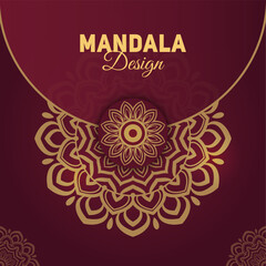Luxury elegant background with mandala. Design for any card, birthday, other holiday, kaleidoscope, yoga, india, folk, arabic. Indian pattern wallpaper.