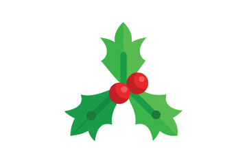 cartoon-flat-mistletoe-shiluiti-vector-art-illustr.eps