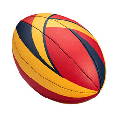 Fototapeta premium Rugby ball isolated on transparent background 
