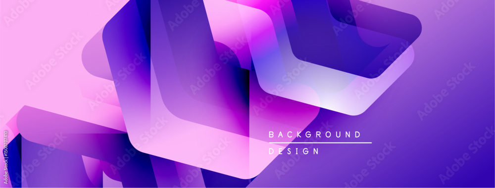 Aufkleber abstract purple design features flowing shapes, gradients. modern background ideal for digital proje