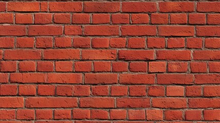 Close-up of vintage red brick wall texture, seamless pattern -- Timeless rustic charm in earthy tones