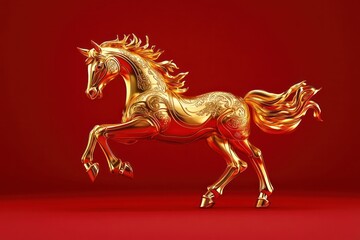 Golden Horse: A Symbol of Prosperity and Power