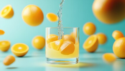 Refreshing Orange Juice Splash
