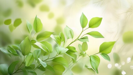 fresh green leaves background