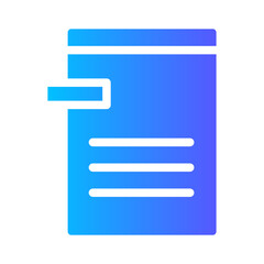 Obraz premium file gradient icon