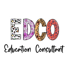 Colorful Education Consultant Design with Floral and Animal Prints