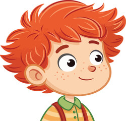 Cute Cartoon Boy Character Illustration for Children s Book