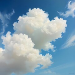 heart shaped clouds