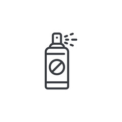 Mosquito Spray Bottle line icon