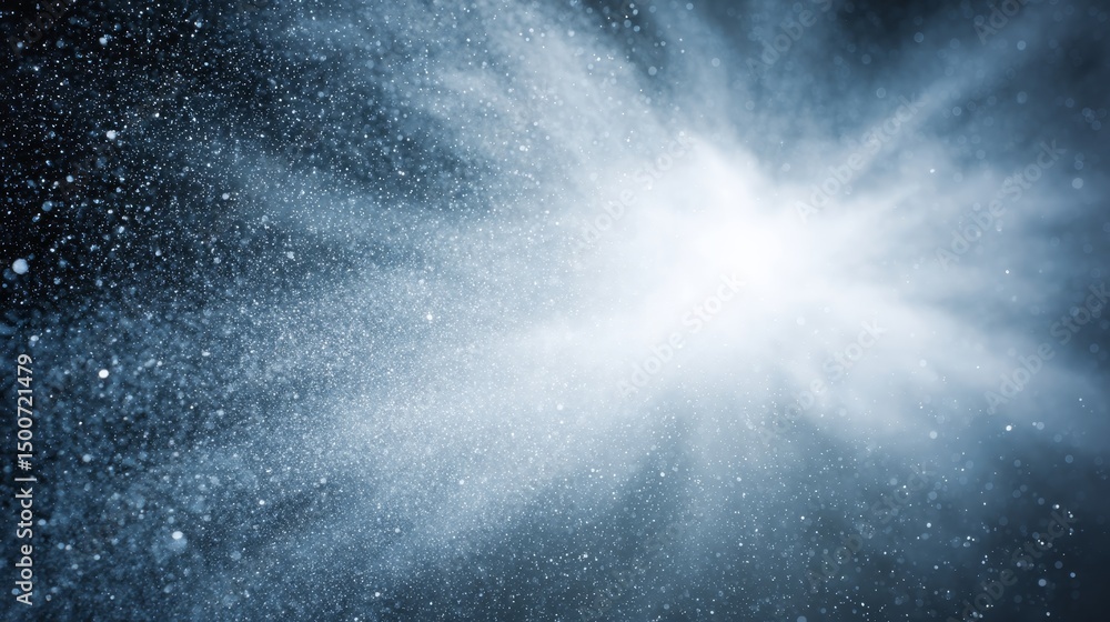 Aufkleber close-up view of glowing particles colliding in a high-energy quantum field, symbolizing cutting-edg