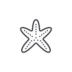 Obraz premium Starfish line icon