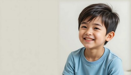 portrait of a smiling boy