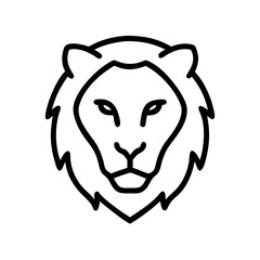 Obraz premium Gold Lion Head with Geometric Precision vector illustration