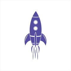 Colorful Rocket Illustration 