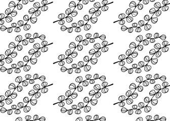 seamless pattern with leaf