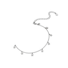 Fototapeta premium dainty ankle chain with tiny stars