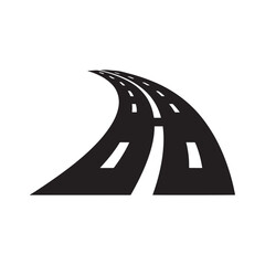 Road Logo Design Vector,