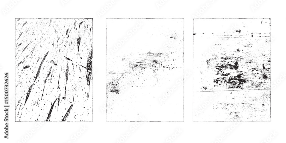 Poster grunge urban backgrounds set.texture vector.dust overlay distress grain ,simply place illustration o