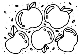 vector illustration of an apple