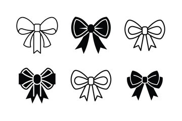 bow ribbon icon vector simple clean design twenty three