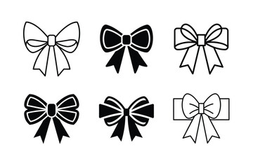 bow ribbon icon vector simple clean design twenty four