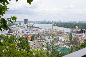 Kyiv, Ukraine. View of the kiev city from the observation deck.