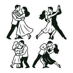 Romantic Couple Icon Design – Love and Relationship Symbol Romantic Couple Icon Design – Love and Relationship Symbol