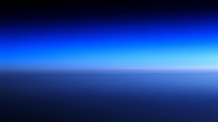 Aerial view of Earth's atmosphere with glowing blue ozone layer and dark gap symbolizing depletion, environmental protection and climate change awareness concept.