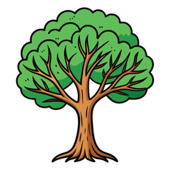 Fototapeta premium Doodle tree