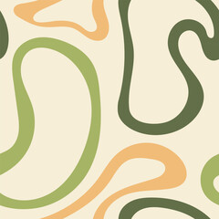 colorful abstract shape repeated pattern, hand drawn shape seamless background design