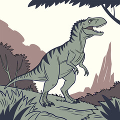 T Rex Illustrations Silhouette Design Collection. T Rex Dinosaur Silhouette Art for Prehistoric Themes. Ferocious T Rex Silhouette Illustrations for Design. T Rex Silhouettes for Dinosaur Art