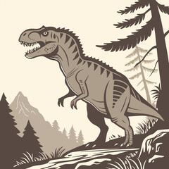 T Rex Illustrations Silhouette Design Collection. T Rex Dinosaur Silhouette Art for Prehistoric Themes. Ferocious T Rex Silhouette Illustrations for Design. T Rex Silhouettes for Dinosaur Art