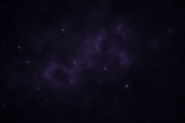 Obraz premium A beautiful purple nebula and stars in the night sky create a cosmic vista of the universe, offering a tranquil and romantic view into the infinite depths of space