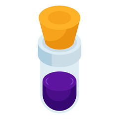 A unique design icon of test tube