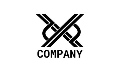 letter x company logo vector