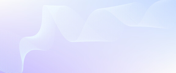 Abstract blue smooth waves on white background.Vector illustration.