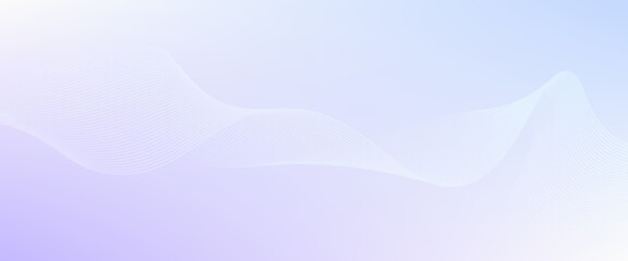 Abstract blue smooth waves on white background.Vector illustration.