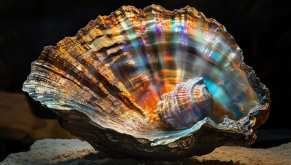 Chromatic Resonance Bio-Luminescent Seashell of Xylos