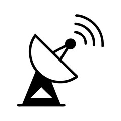 Broadcast and Signal Receiver Dishes – Vector Illustration 