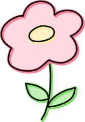 꽃 라인드로잉