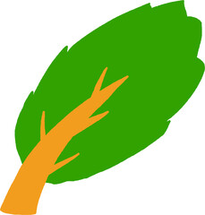 바람에 휘날리는 초록 나무