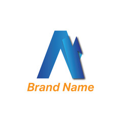 A letter logo. Vector company logo design for business icon symbol illustration