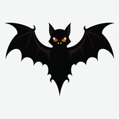 Bat silhouette art illustration.